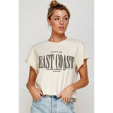 East Coast Vintage Graphic Crop Top