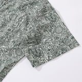 Tiki Shirt Men's Vintage Hawaiian Shirt Cotton Button-down Short Sleeve Aloha Shirt Guardian Totem