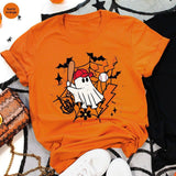 Baseball Ghost Halloween Sport T-Shirt