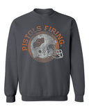 Osu Cowboys Helmet Circle Off Black Thrifted Sweatshirt