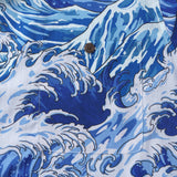 100% Cotton Hawaiian Shirt For Men Ocean Life Camp Collar Shirt