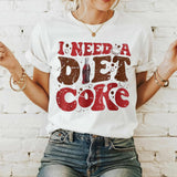 Retro I Need A Diet Coke Groovy Shirt, Funny Gift For Lovers