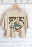 Keepin' It Wild in the West Y'all Graphic Long Crop Top