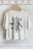 Dreamer Flower Graphic Long Crop Top