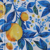 Summer Hawaiian Shirt For Men Button-down Lemon Shirt Short Sleeve 100% Cotton Shirt Summer Lemon