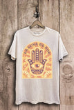 La Luna El Sol Hamsa Graphic Top