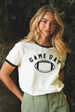 Game Day Football Ringer Graphic Top