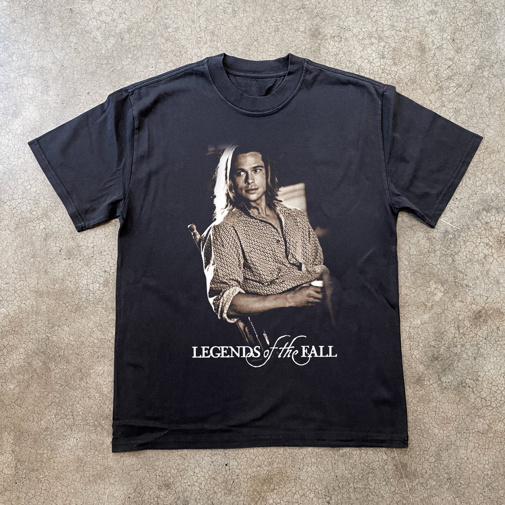 VINTAGE LEGENDS OF THE FALL MOVIE HEAVYWEIGHT BLACK T-SHIRT