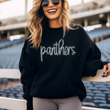 Panthers Sequin Patch Black Crewneck Sweatshirt Unisex T-shirt, Sweatshirt, Hoodie, Long Sleeve Tee