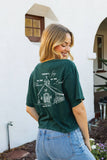 There's Joy in the House Cropped Mineral Graphic Top