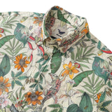 Hawaiian Shirt For Men Tropical Button-down Shirt Short Sleeve 100% Cotton Shirt Summer Park