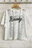 Howdy Soft Cotton Graphic Tee For Women