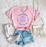 Take Me Thrifting Vintage Collage Pink Bella Graphic Tee
