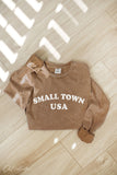 Small Town USA Mineral Washed Long Sleeve Graphic