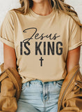 Jesus Is King Cross Graphic Tshirts