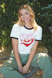 Love Ringer Graphic Top