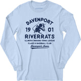 Davenport River Rats - Iowa - Vintage Defunct Baseball Teams - Long Sleeve T-Shirt