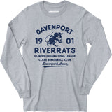 Davenport River Rats - Iowa - Vintage Defunct Baseball Teams - Long Sleeve T-Shirt