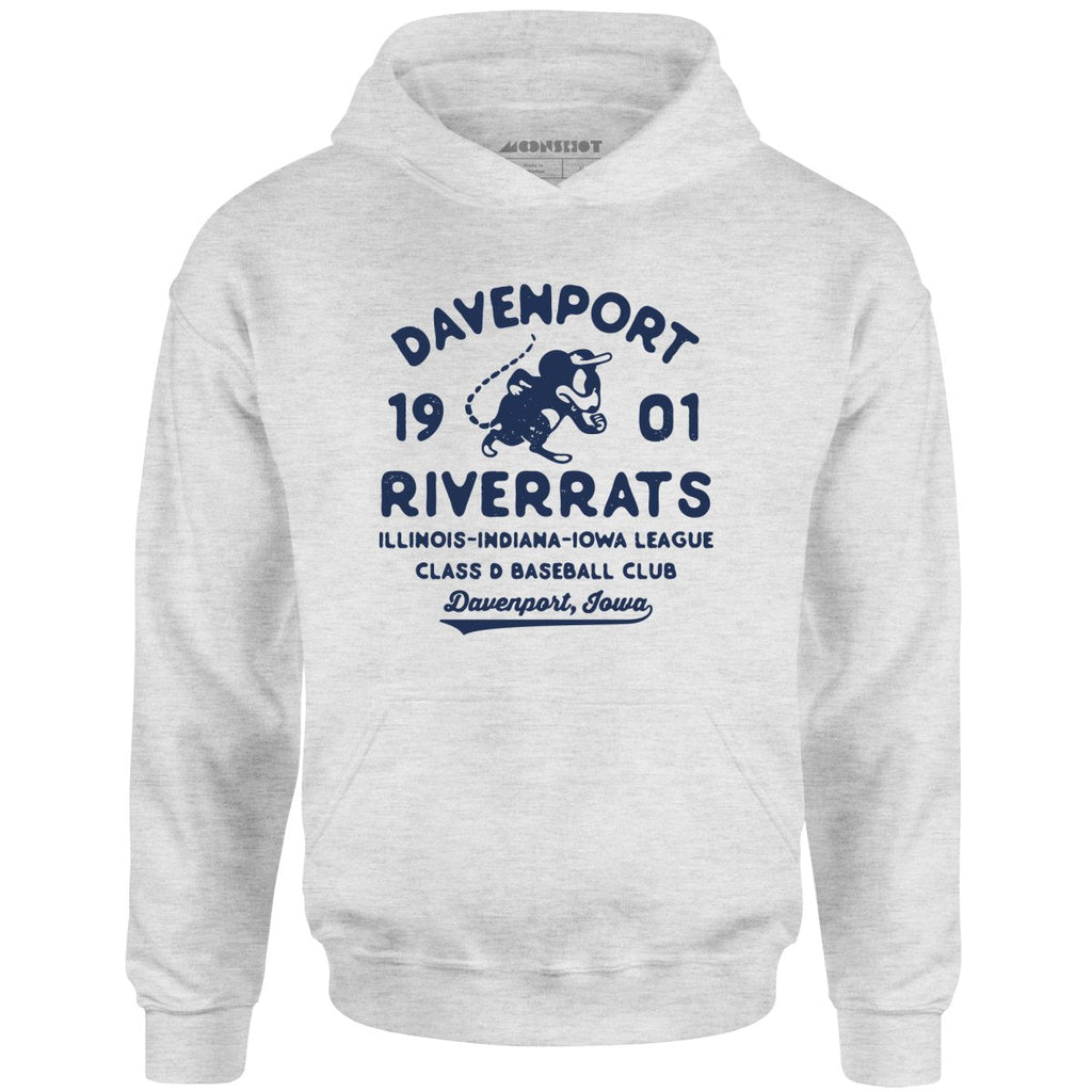 Davenport River Rats - Iowa - Vintage Defunct Baseball Teams - Unisex Hoodie