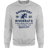 Davenport River Rats - Iowa - Vintage Defunct Baseball Teams - Unisex Sweatshirt