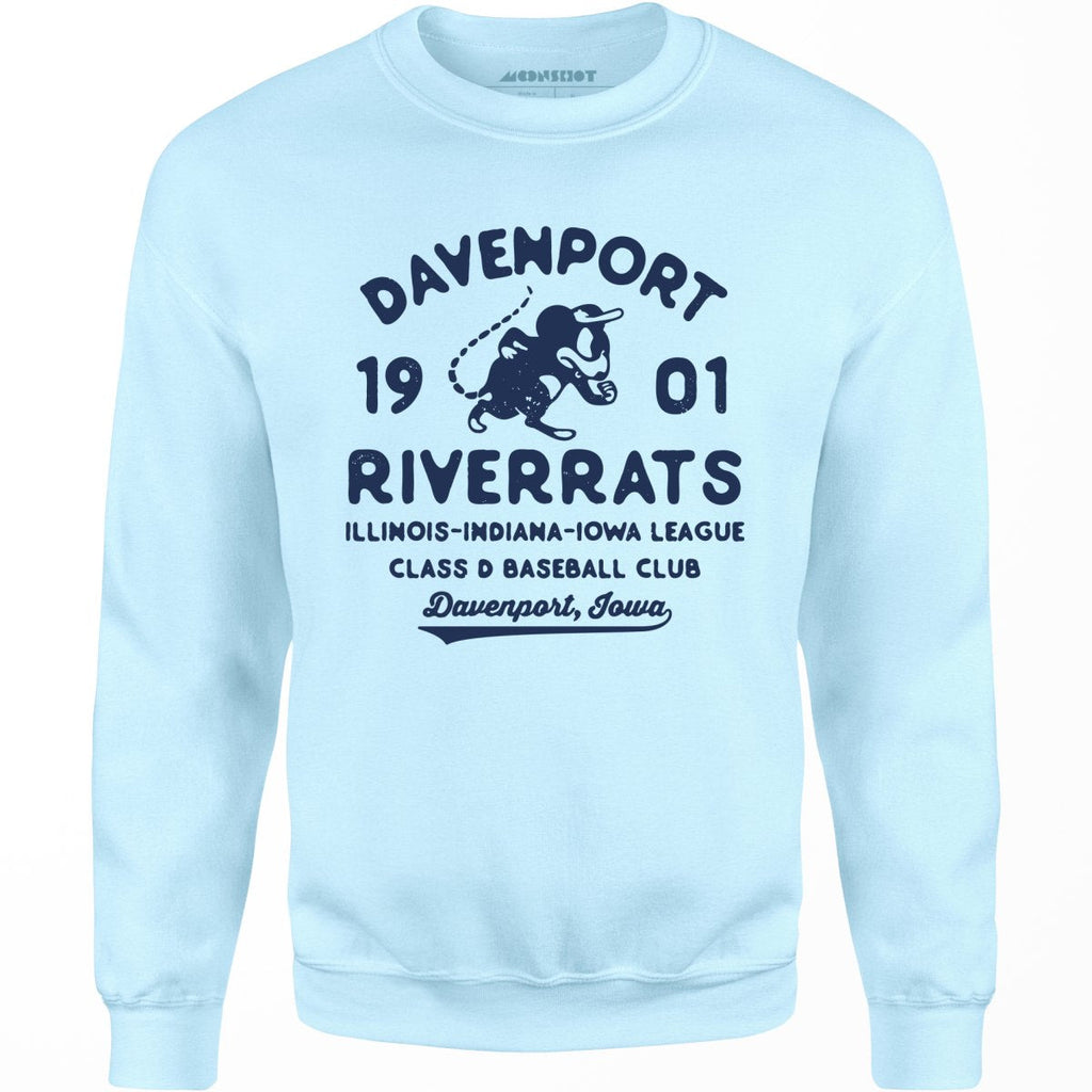 Davenport River Rats - Iowa - Vintage Defunct Baseball Teams - Unisex Sweatshirt