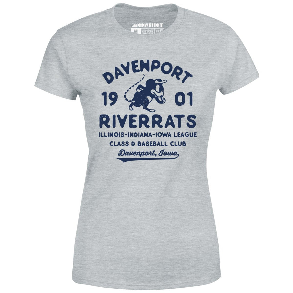 Davenport River Rats - Iowa - Vintage Defunct Baseball Teams - Women's T-Shirt