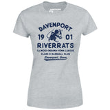 Davenport River Rats - Iowa - Vintage Defunct Baseball Teams - Women's T-Shirt