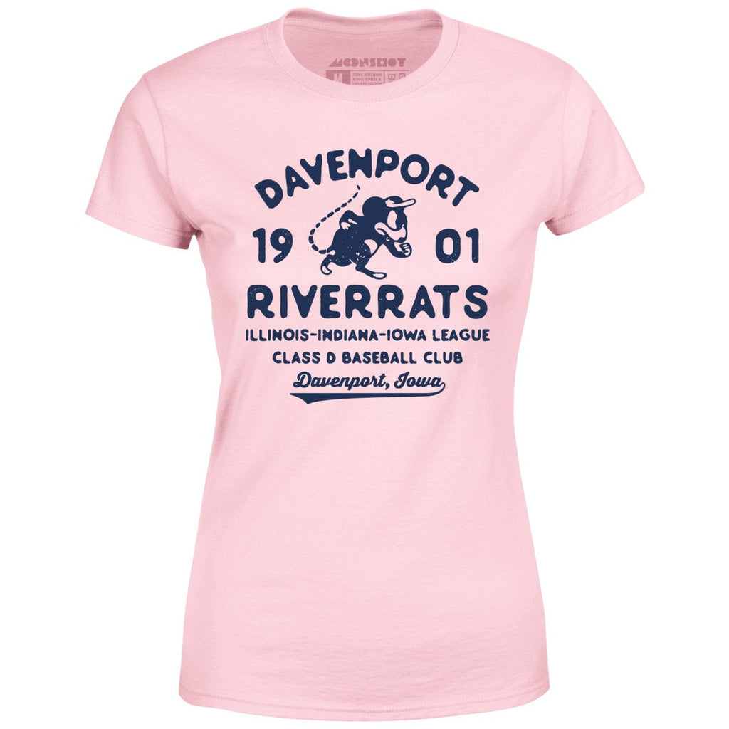 Davenport River Rats - Iowa - Vintage Defunct Baseball Teams - Women's T-Shirt