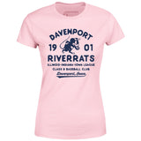Davenport River Rats - Iowa - Vintage Defunct Baseball Teams - Women's T-Shirt