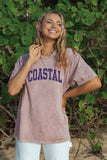 Coastal Mineral Washed Graphic Top
