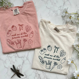 Embroidered Farmers Market Women's Crop Tshirt