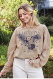 America the Beautiful Thermal Vintage Pullover