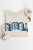 Georgia Puff Graphic Brushed Sweatshirts