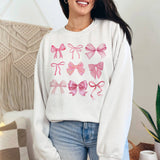 Coquette Pink Bow  - Valentines Day Sweatshirt