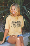 Teacher Life Mineral Washed Graphic Top