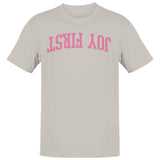 Joy First Motivational Arched Text Men's T-Shirt
