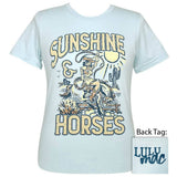Lulu Mac 96-Sunshine Horse Ss-Heather Ice Blue