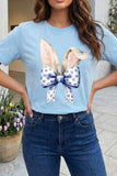 Easter Bunny Ears Coquette Bow Graphic Tee (S-3XL)