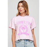 Summer Fun Country Club  Vintage Graphic Crop Top
