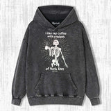 SKELETON DRINKING COFFEE T-SHIRTSÂ