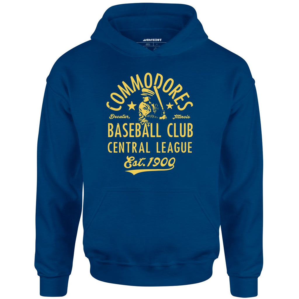Decatur Commodores - Illinois - Vintage Defunct Baseball Teams - Unisex Hoodie