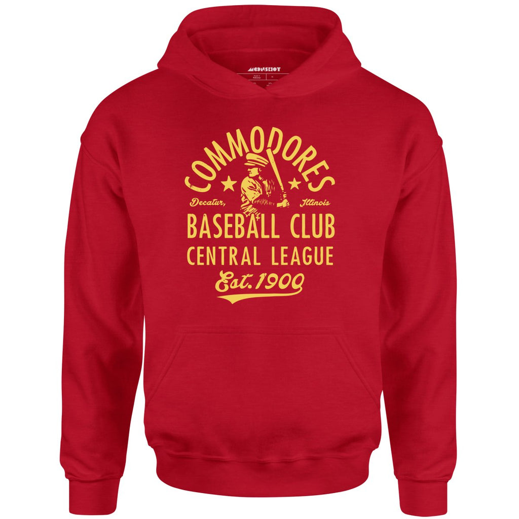 Decatur Commodores - Illinois - Vintage Defunct Baseball Teams - Unisex Hoodie