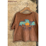 Desert Rider Vintage Graphic Mineral Wash Crop Top