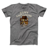 Happy Catsgiving Funny Thanksgiving Men/Unisex T-Shirt