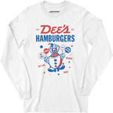 Dee's Hamburgers - Salt Lake City, UT - Vintage Restaurant - Long Sleeve T-Shirt