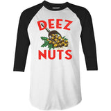 Deez Nuts Christmas - 3/4 Sleeve Raglan T-Shirt
