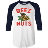 Deez Nuts Christmas - 3/4 Sleeve Raglan T-Shirt