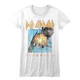 Def Leppard Faded Pyromania Womens T-Shirt