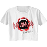 Def Leppard Mouth Womens Crop Tee
