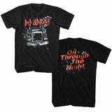 Def Leppard Through Night 2Side Boyfriend Tee